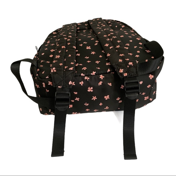 Black Pink Floral Backpack - Picture 3 of 11